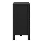 Audrey 160cm Wide 8 Drawer Chest of Drawer-Black - FurniComp