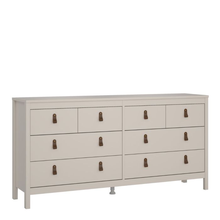 Audrey 160cm Wide 8 Drawer Chest of Drawer-Cashmere - FurniComp