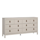 Audrey 160cm Wide 8 Drawer Chest of Drawer-Cashmere - FurniComp