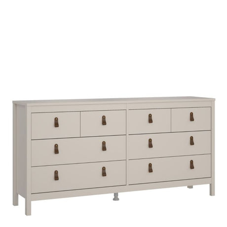 Audrey 160cm Wide 8 Drawer Chest of Drawer-Cashmere - FurniComp