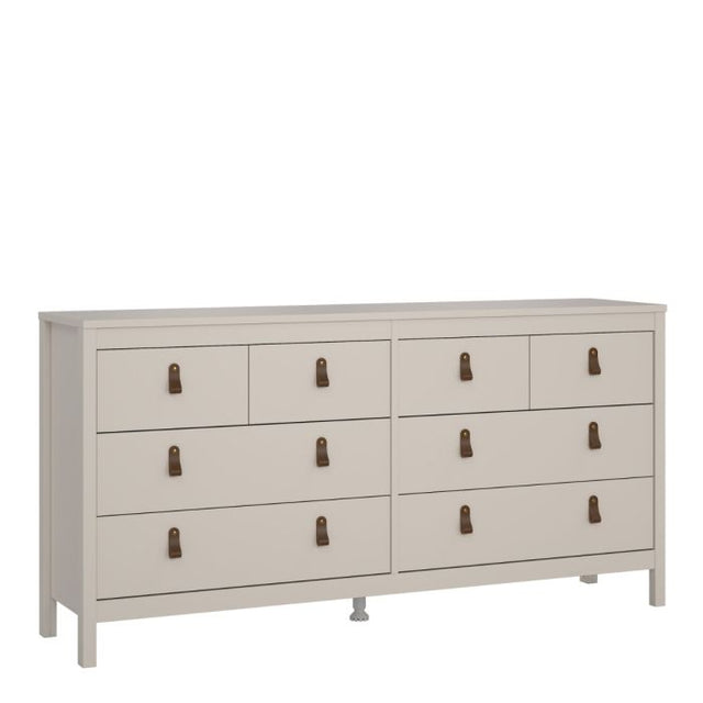 Audrey 160cm Wide 8 Drawer Chest of Drawer-Cashmere - FurniComp