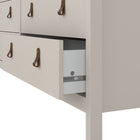 Audrey 160cm Wide 8 Drawer Chest of Drawer-Cashmere - FurniComp