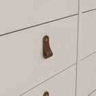 Audrey 160cm Wide 8 Drawer Chest of Drawer-Cashmere - FurniComp