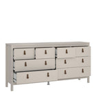 Audrey 160cm Wide 8 Drawer Chest of Drawer-Cashmere - FurniComp