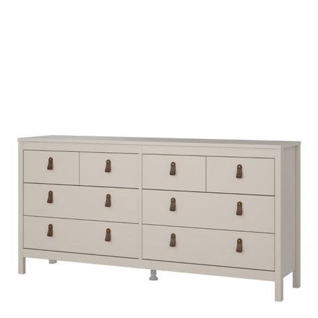 Audrey 160cm Wide 8 Drawer Chest of Drawer-Cashmere - FurniComp