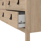 Audrey 160cm Wide 8 Drawer Chest of Drawer-Jackson Hickory Oak - FurniComp