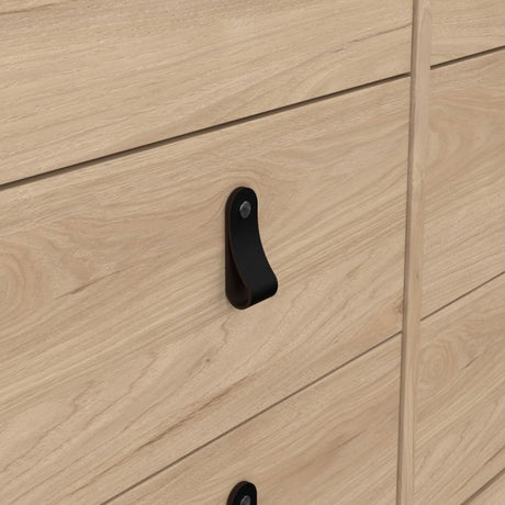 Audrey 160cm Wide 8 Drawer Chest of Drawer-Jackson Hickory Oak - FurniComp