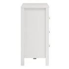 Audrey 160cm Wide 8 Drawer Chest of Drawer-White - FurniComp