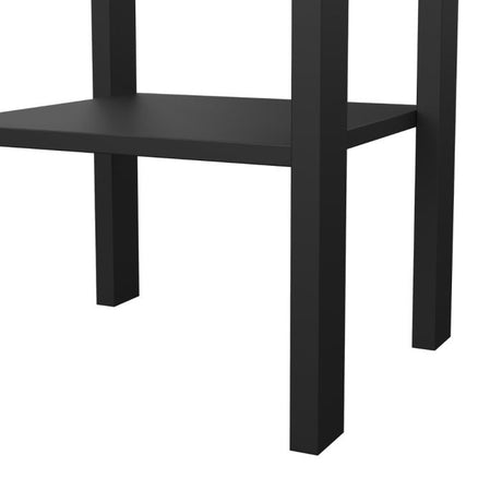 Audrey 1 Drawer Bedside Table-Black - FurniComp