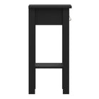 Audrey 1 Drawer Bedside Table-Black - FurniComp