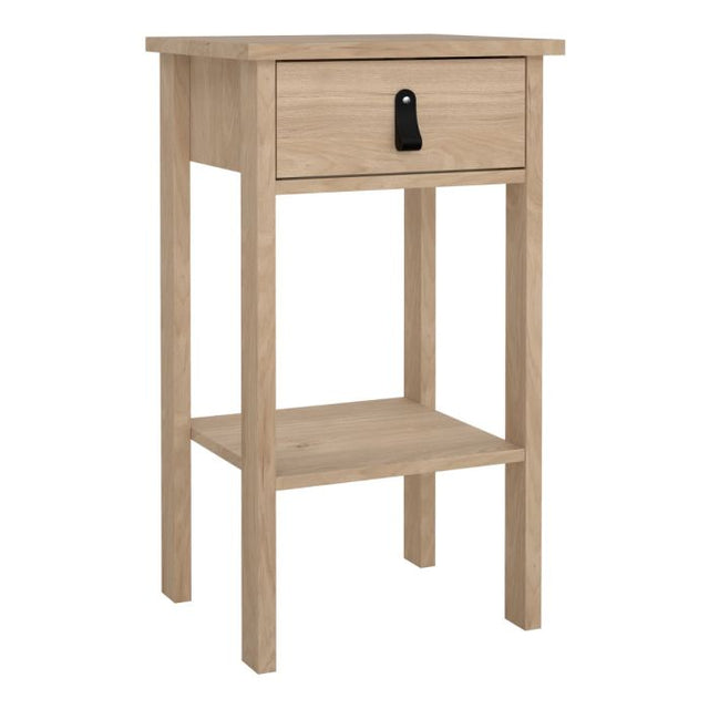 Audrey 1 Drawer Bedside Table-Jackson Hickory Oak - FurniComp