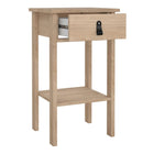 Audrey 1 Drawer Bedside Table-Jackson Hickory Oak - FurniComp