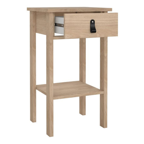 Audrey 1 Drawer Bedside Table-Jackson Hickory Oak - FurniComp