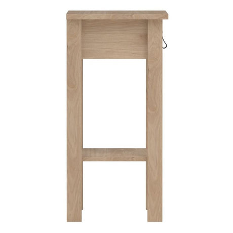Audrey 1 Drawer Bedside Table-Jackson Hickory Oak - FurniComp