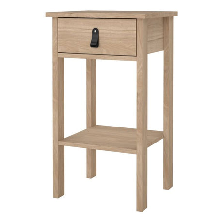 Audrey 1 Drawer Bedside Table-Jackson Hickory Oak - FurniComp