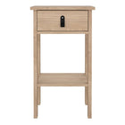 Audrey 1 Drawer Bedside Table-Jackson Hickory Oak - FurniComp