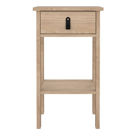 Audrey 1 Drawer Bedside Table-Jackson Hickory Oak - FurniComp