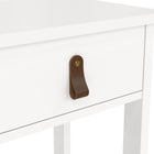Audrey 1 Drawer Bedside Table-White - FurniComp