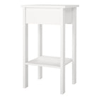 Audrey 1 Drawer Bedside Table-White - FurniComp