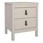 Audrey 2 Drawer Bedside Table-Cashmere - FurniComp