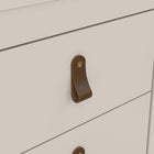 Audrey 2 Drawer Bedside Table-Cashmere - FurniComp