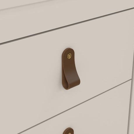Audrey 2 Drawer Bedside Table-Cashmere - FurniComp