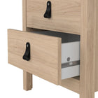 Audrey 2 Drawer Bedside Table-Jackson Hickory Oak - FurniComp