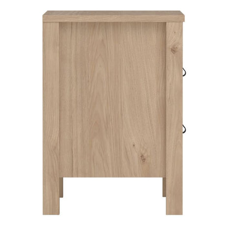 Audrey 2 Drawer Bedside Table-Jackson Hickory Oak - FurniComp