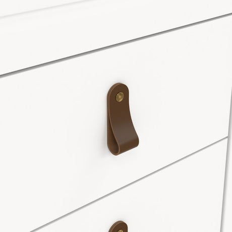 Audrey 2 Drawer Bedside Table-White - FurniComp