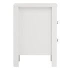 Audrey 2 Drawer Bedside Table-White - FurniComp