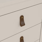Audrey 3 Drawer Bedside Table-Cashmere - FurniComp