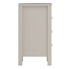 Audrey 3 Drawer Bedside Table-Cashmere - FurniComp