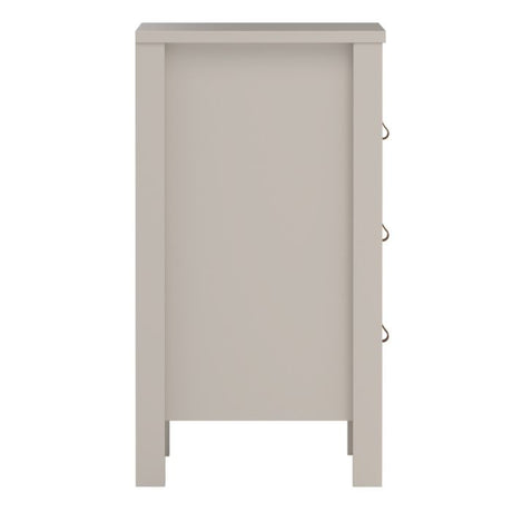 Audrey 3 Drawer Bedside Table-Cashmere - FurniComp