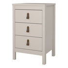 Audrey 3 Drawer Bedside Table-Cashmere - FurniComp