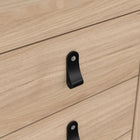 Audrey 3 Drawer Bedside Table-Jackson Hickory Oak - FurniComp
