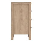 Audrey 3 Drawer Bedside Table-Jackson Hickory Oak - FurniComp