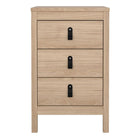 Audrey 3 Drawer Bedside Table-Jackson Hickory Oak - FurniComp