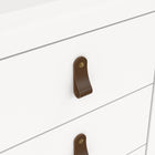 Audrey 3 Drawer Bedside Table-White - FurniComp