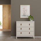 Audrey 80cm 3 Drawer Chest of Drawers - Cashmere - FurniComp