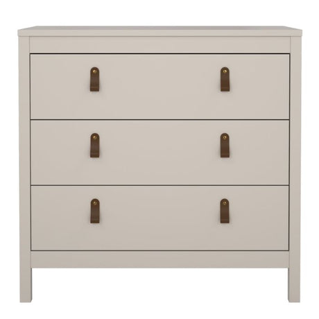 Audrey 80cm 3 Drawer Chest of Drawers - Cashmere - FurniComp