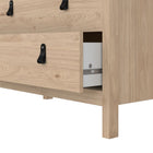 Audrey 80cm 3 Drawer Chest of Drawers - Jackson Hickory Oak - FurniComp