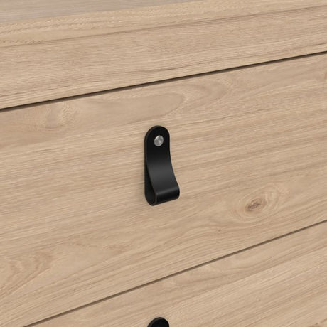 Audrey 80cm 3 Drawer Chest of Drawers - Jackson Hickory Oak - FurniComp