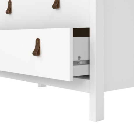 Audrey 80cm 3 Drawer Chest of Drawers - White - FurniComp