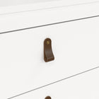 Audrey 80cm 3 Drawer Chest of Drawers - White - FurniComp