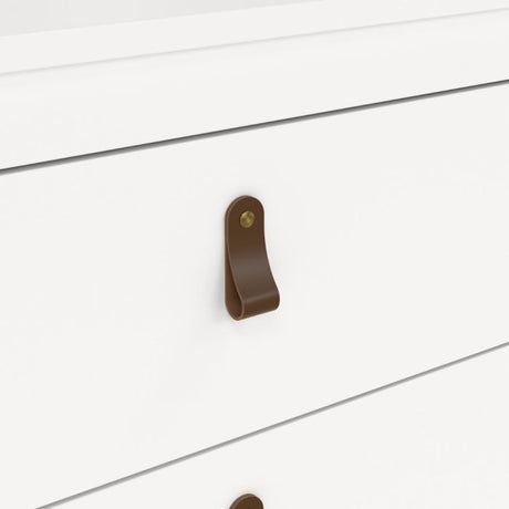 Audrey 80cm 3 Drawer Chest of Drawers - White - FurniComp
