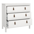 Audrey 80cm 3 Drawer Chest of Drawers - White - FurniComp