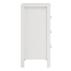 Audrey 80cm 3 Drawer Chest of Drawers - White - FurniComp