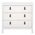 Audrey 80cm 3 Drawer Chest of Drawers - White - FurniComp