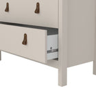Audrey 80cm 5 Drawer Chest of Drawer-Cashmere - FurniComp