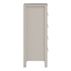 Audrey 80cm 5 Drawer Chest of Drawer-Cashmere - FurniComp